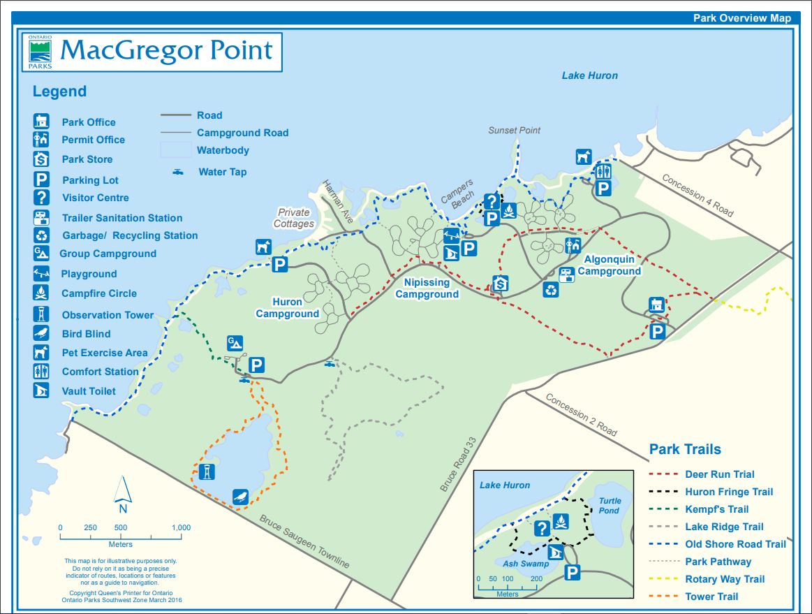 Huron Fringe Birding Festival - Park Map